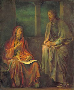 Visit of Nicodemus to Christ, John La Farge, 1880