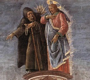 Three Temptations of Christ (detail)Sandro Botticelli, 1481-82
