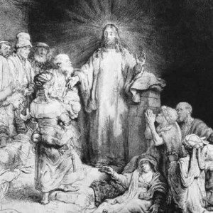 The Little Children Being Brought to Jesus, Rembrant, 1648