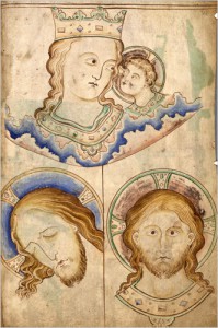 Drawings of the Madonna and Christ, Matthew Paris, 13th c. (Corpus Christi College, Cambridge)